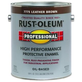 Rust Oleum Professional 1 gal. Leather Brown Gloss Protective Enamel 7775402