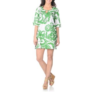 La Cera Womens Floral Print Cover up   Shopping