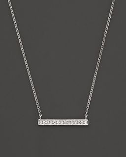 Dana Rebecca Designs 14K White Gold Sylvie Rose Medium Bar Necklace with Diamonds