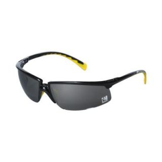 3M Holmes Workwear Black Frame with Gray Lenses Safety Eyewear 90202 8V025H