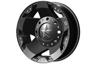 XD Series XD77579080312N   8 x 6.5 Bolt Pattern Black 17" x 9" XD Series 775 Rockstar Matte Black Wheels   Alloy Wheels & Rims