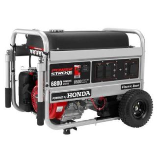 PowerStroke 6,800 Watt Gasoline Powered Electric Start Portable Generator with Honda GX390 Engine PS906811P H