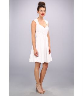 Jessica Simpson Cross Front Full Skirt Dress Self Tie At Back White