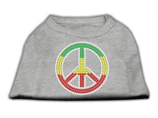 Mirage Pet Products 52 71 SMGY Rasta Peace Sign Shirts Grey S   10 