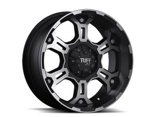 Tuff T 03 T03EK5M10K108 16x8 5x139.7 +10mm Flat Black/Machined Wheel Rim 
