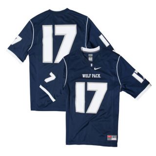Nike No. 17 Nevada Wolf Pack Navy Blue Game Replica Football Jersey