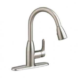 American Standard Colony Soft Single Handle Pull Down Sprayer Kitchen Faucet in Stainless Steel 4175300F15.075