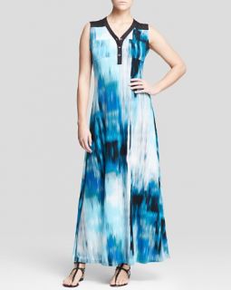 Calvin Klein Abstract Print Maxi Dress