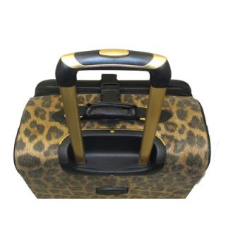 Adrienne Vittadini Leopard Jacquard 4-Piece Expandable Luggage Set