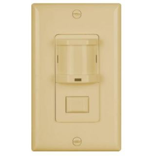 500 Watt Occupancy Motion Sensor with Passive Infrared Switch and Dimmer, Ivory OS150BIV