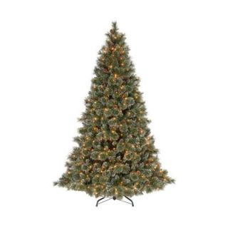 Martha Stewart Living 9 ft. Sparkling Pine Artificial Christmas Tree with 900 Clear Lights GB1 300E 90X