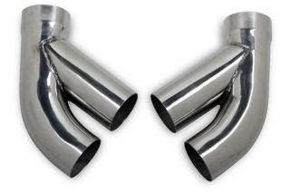 Hooker 42802HKR   Round 2.5" inlet Dual Exhaust Tip   Exhaust Tips
