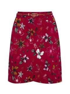 Yumi Floral Nature Print Skirt