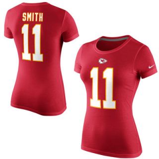 Alex Smith Kansas City Chiefs Nike Womens Player Name & Number T Shirt   Red