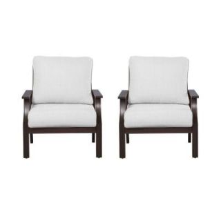 Hampton Bay Millstone Patio Deep Seating Chair with Cushion Insert (2 Pack) (Slipcovers Sold Separately) FCA65097 2pkBAR