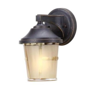 Hampton Bay Wall Mount Outdoor Bronze with Gold Highlight Fixture (2 Pack) DISCONTINUED HB7038 295TP