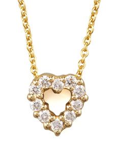 Roberto Coin Pave Heart Necklace, Small