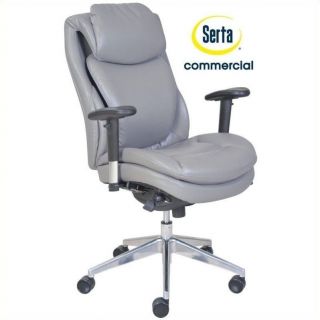 Serta at Home Wellness by Design Air Commercial Series 200 Task Office Chair in Grey   45454