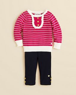Juicy Couture Infant Girls' Striped Bib Sweater & Legging Set   Sizes 3 24 Months