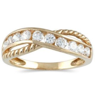 Szul Jewelry 14K Yellow Gold Round Cut Diamond Ring