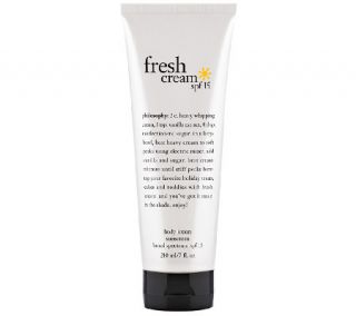philosophy fresh cream body lotion with spf 15 —
