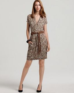 Karen Kane Short Sleeve Leopard Print Dress