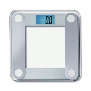 EatSmart Digital Bathroom Scale with Extra Large Backlight in Silver