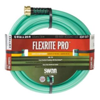 Swan FlexRITE Pro 5/8 in. Dia x 25 ft. Heavy Duty Water Hose CSNFXP58025