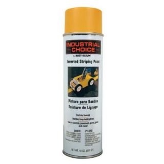 Rust Oleum Industrial Choice 18 oz. Yellow Inverted Striping Spray Paint (Case of 6) 1648838