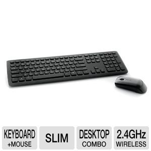 Verbatim 96983 Wireless Slim Keyboard   Mouse, 2.4Ghz