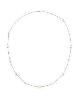 Roberto Coin 24 White Gold Diamond Station Necklace, 2.6ct