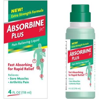 Absorbine Plus Jr. Extra Strength Formula Pain Relieving Liquid, 4 fl oz