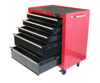 Excel TB2230BBS C   Red 5 Drawer Rolling Metal Tool Chest   Garage Toolboxes