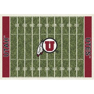 College Home Field NCAA Utah Novelty Rug by Milliken