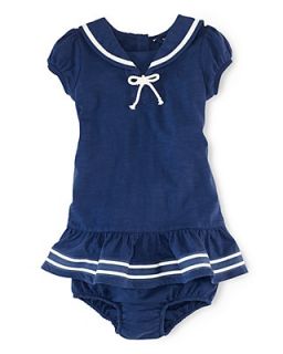 Ralph Lauren Childrenswear Infant Girls' Nautical Dress   Sizes 9 24 Months
