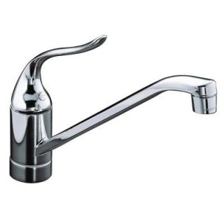 KOHLER Coralais Single Handle Standard Kitchen Faucet with Less Escutcheon in Polished Chrome K 15175 F CP