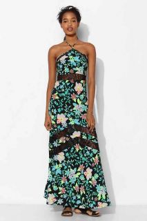 Lovers + Friends Tonight Floral Halter Maxi Dress