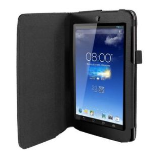 Black Faux Leather Flip Folio Stand Case Cover for ASUS MeMO Pad HD 7 ME173X