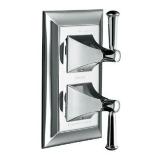 KOHLER Memoirs 2 Handle Valve Trim Kit with Stately Design in Polished Chrome (Valve Not Included) K T10422 4S CP