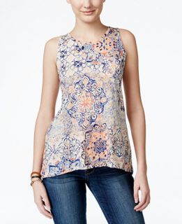 Lucky Brand Jeans Sleeveless Printed Top   Tops   Women