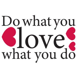 Brewster Home Fashions Euro Do What You Love Quote Wall Decal