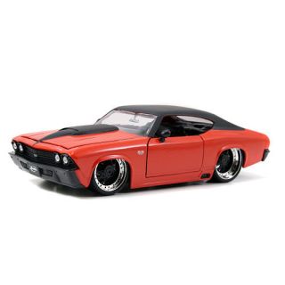 Jada Toys 124 Scale Big Time Muscle Diecast Car   1969 Chevy Chevelle SS   Red    Jada Toys
