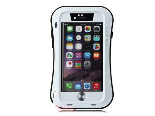 Original Curve Shape Love Mei Waterproof Metal Aluminum Case For 5.5'' iPhone 6 Plus White