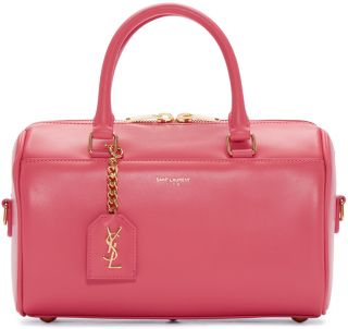 Saint Laurent Pink Leather Baby Duffle Bag