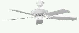 Concord 52HE5WH White / White Blades Ceiling Fan