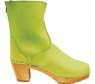 Womens Cape Clogs Vasa   Lime Leather