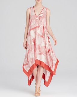 DKNY Pure Abstract Print Handkerchief Hem Dress