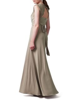 Phase Eight Anabella lace full length dress Champagne