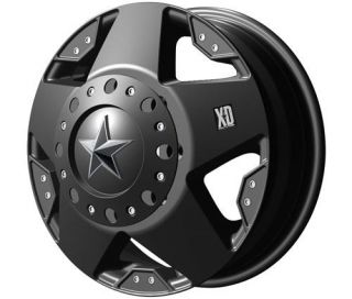 XD Wheels   XD775 Rockstar Dually, 16x6 with 8 on 170 Bolt Pattern   Matte Black