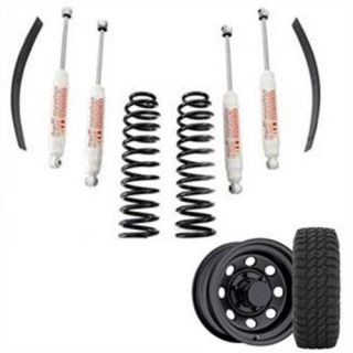 Genuine Packages   3 Inch Trail Master Complete Lift Kit with Coil Springs and Pro Comp XMT2 Tires and Trail Master Wheel Package   Set of 4   Fits 1984 to 2001 XJ Cherokee